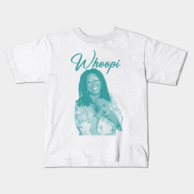 Whoopi Goldberg 90s Aesthetic Design Kids T-Shirt by Knockbackhaunt